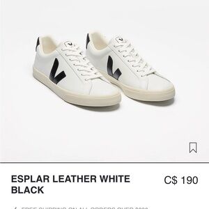 Veja Esplar White and Black Sneakers
